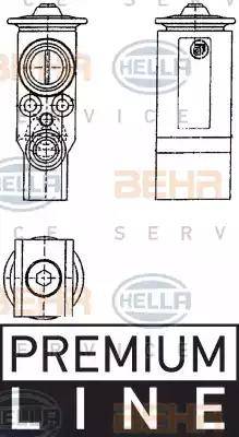 HELLA 8UW 351 239-071 - Valvola ad espansione, Climatizzatore autozon.pro