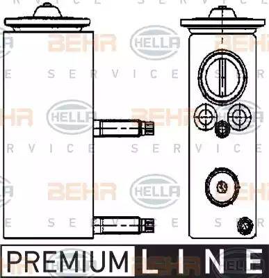 HELLA 8UW 351 234-461 - Valvola ad espansione, Climatizzatore autozon.pro