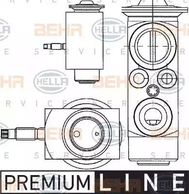 HELLA 8UW 351 234-401 - Valvola ad espansione, Climatizzatore autozon.pro