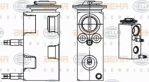 HELLA 8UW 351 234-521 - Valvola ad espansione, Climatizzatore autozon.pro