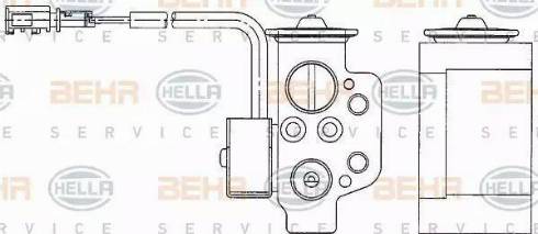 HELLA 8UW 351 234-611 - Valvola ad espansione, Climatizzatore autozon.pro