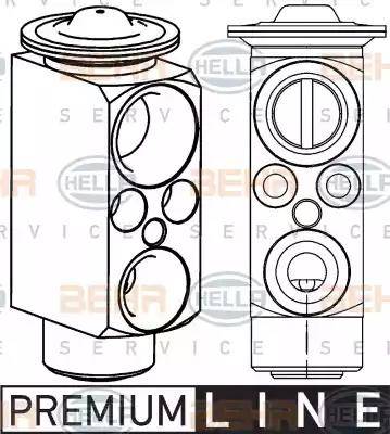 HELLA 8UW 351 234-621 - Valvola ad espansione, Climatizzatore autozon.pro