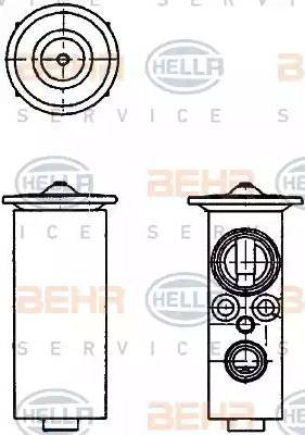 HELLA 8UW 351 234-141 - Valvola ad espansione, Climatizzatore autozon.pro