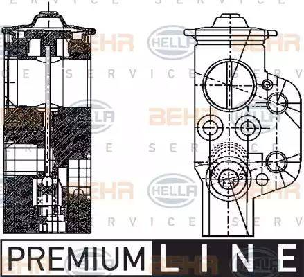 HELLA 8UW 351 234-161 - Valvola ad espansione, Climatizzatore autozon.pro