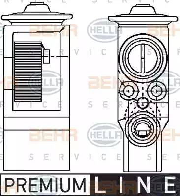 HELLA 8UW 351 234-111 - Valvola ad espansione, Climatizzatore autozon.pro