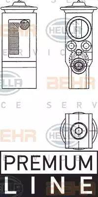 HELLA 8UW 351 234-231 - Valvola ad espansione, Climatizzatore autozon.pro