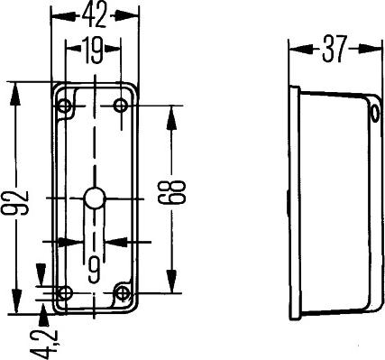 HELLA 2XS 005 020-041 - Luce permietrale autozon.pro