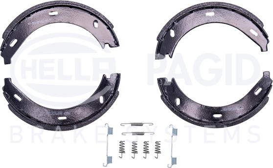 HELLA PAGID 8DA 355 050-401 - Kit ganasce, Freno stazionamento autozon.pro