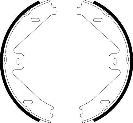 HELLA PAGID 8DA 355 050-081 - Kit ganasce, Freno stazionamento autozon.pro