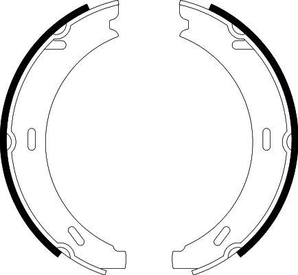 HELLA PAGID 8DA 355 050-301 - Kit ganasce, Freno stazionamento autozon.pro