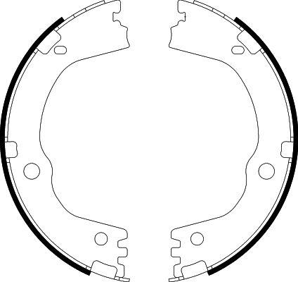 HELLA PAGID 8DA 355 051-211 - Kit ganasce, Freno stazionamento autozon.pro