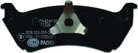 HELLA PAGID 8DB 355 009-241 - Kit pastiglie freno, Freno a disco autozon.pro