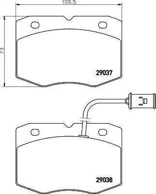 HELLA PAGID 8DB 355 005-491 - Kit pastiglie freno, Freno a disco autozon.pro