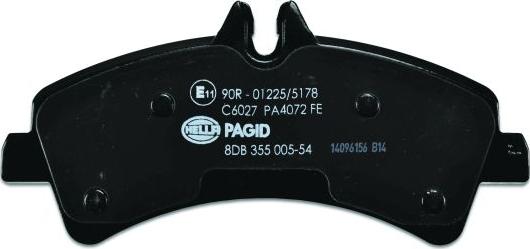 HELLA PAGID 8DB 355 005-541 - Kit pastiglie freno, Freno a disco autozon.pro