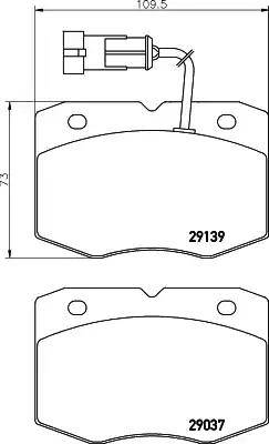 HELLA PAGID 8DB 355 005-501 - Kit pastiglie freno, Freno a disco autozon.pro