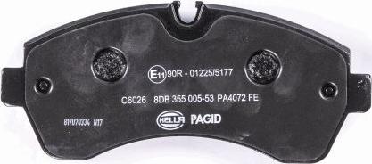 HELLA PAGID 8DB 355 005-531 - Kit pastiglie freno, Freno a disco autozon.pro