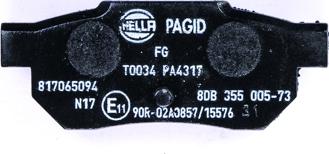 HELLA PAGID 8DB 355 005-731 - Kit pastiglie freno, Freno a disco autozon.pro