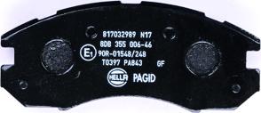 HELLA PAGID 8DB 355 006-461 - Kit pastiglie freno, Freno a disco autozon.pro