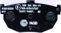 HELLA PAGID 8DB 355 006-411 - Kit pastiglie freno, Freno a disco autozon.pro