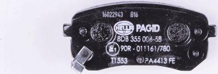 HELLA PAGID 8DB 355 006-581 - Kit pastiglie freno, Freno a disco autozon.pro