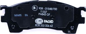 HELLA PAGID 8DB 355 006-621 - Kit pastiglie freno, Freno a disco autozon.pro