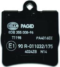 HELLA PAGID 8DB 355 008-961 - Kit pastiglie freno, Freno a disco autozon.pro