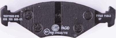 HELLA PAGID 8DB 355 008-511 - Kit pastiglie freno, Freno a disco autozon.pro