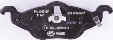 HELLA PAGID 8DB 355 008-571 - Kit pastiglie freno, Freno a disco autozon.pro