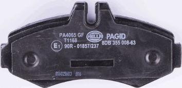 HELLA PAGID 8DB 355 008-631 - Kit pastiglie freno, Freno a disco autozon.pro