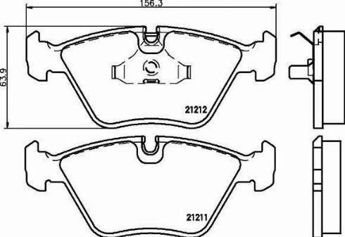 HELLA PAGID 8DB 355 008-081 - Kit pastiglie freno, Freno a disco autozon.pro