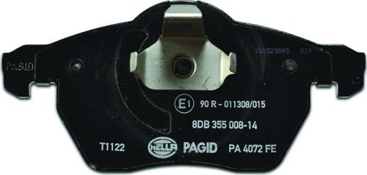 HELLA PAGID 8DB 355 008-141 - Kit pastiglie freno, Freno a disco autozon.pro