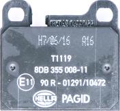 HELLA PAGID 8DB 355 008-111 - Kit pastiglie freno, Freno a disco autozon.pro