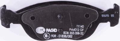 HELLA PAGID 8DB 355 008-321 - Kit pastiglie freno, Freno a disco autozon.pro