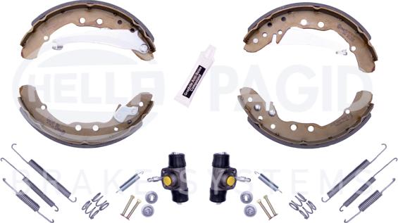 HELLA PAGID 8DB 355 003-561 - Kit ganasce freno autozon.pro