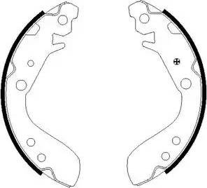 HELLA PAGID 8DB 355 002-651 - Kit ganasce freno autozon.pro