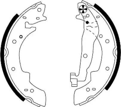 HELLA PAGID 8DB 355 002-021 - Kit ganasce freno autozon.pro