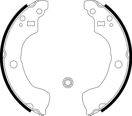 HELLA PAGID 8DB 355 002-881 - Kit ganasce freno autozon.pro