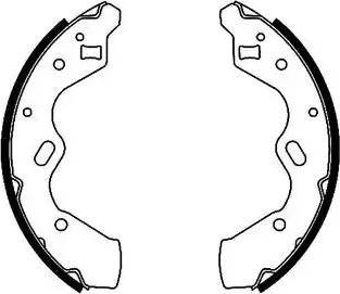 HELLA PAGID 8DB 355 002-351 - Kit ganasce freno autozon.pro