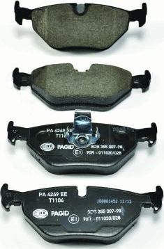 HELLA PAGID 8DB 355 007-981 - Kit pastiglie freno, Freno a disco autozon.pro