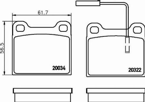 HELLA PAGID 8DB355007631 - Kit pastiglie freno, Freno a disco autozon.pro