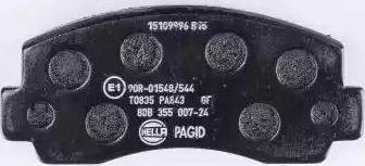 HELLA PAGID 8DB 355 007-241 - Kit pastiglie freno, Freno a disco autozon.pro