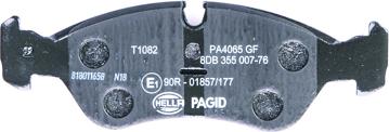 HELLA PAGID 8DB 355 007-761 - Kit pastiglie freno, Freno a disco autozon.pro