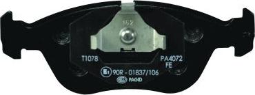 HELLA PAGID 8DB 355 007-721 - Kit pastiglie freno, Freno a disco autozon.pro