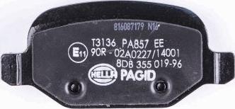 HELLA PAGID 8DB 355 019-961 - Kit pastiglie freno, Freno a disco autozon.pro