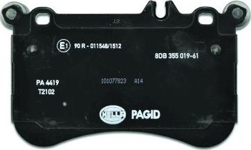 HELLA PAGID 8DB 355 019-611 - Kit pastiglie freno, Freno a disco autozon.pro