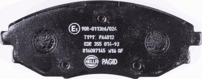 HELLA PAGID 8DB 355 014-931 - Kit pastiglie freno, Freno a disco autozon.pro