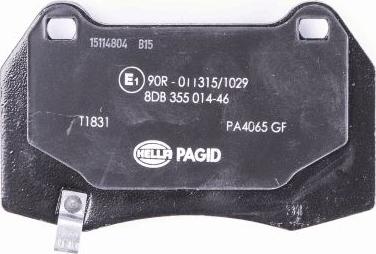 HELLA PAGID 8DB 355 014-461 - Kit pastiglie freno, Freno a disco autozon.pro