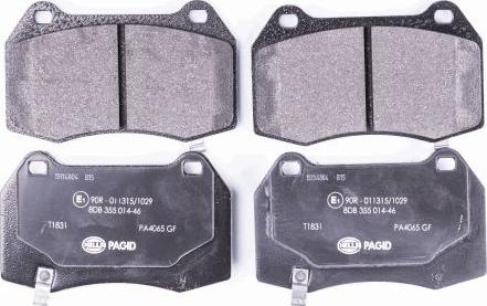 HELLA PAGID 8DB 355 014-461 - Kit pastiglie freno, Freno a disco autozon.pro