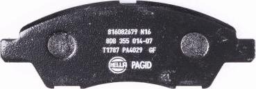 HELLA PAGID 8DB 355 014-071 - Kit pastiglie freno, Freno a disco autozon.pro