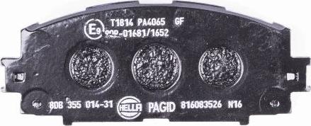 HELLA PAGID 8DB 355 014-311 - Kit pastiglie freno, Freno a disco autozon.pro